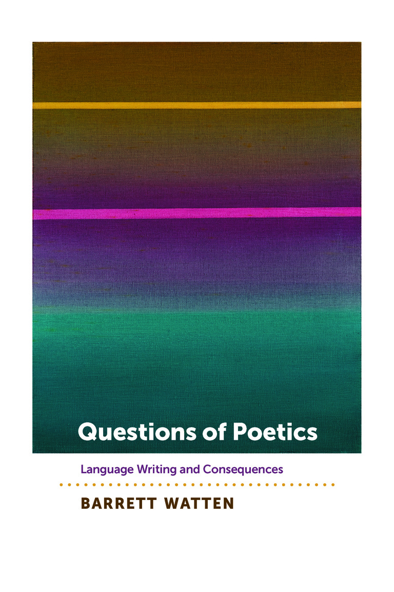 Questions of Poetics Cover