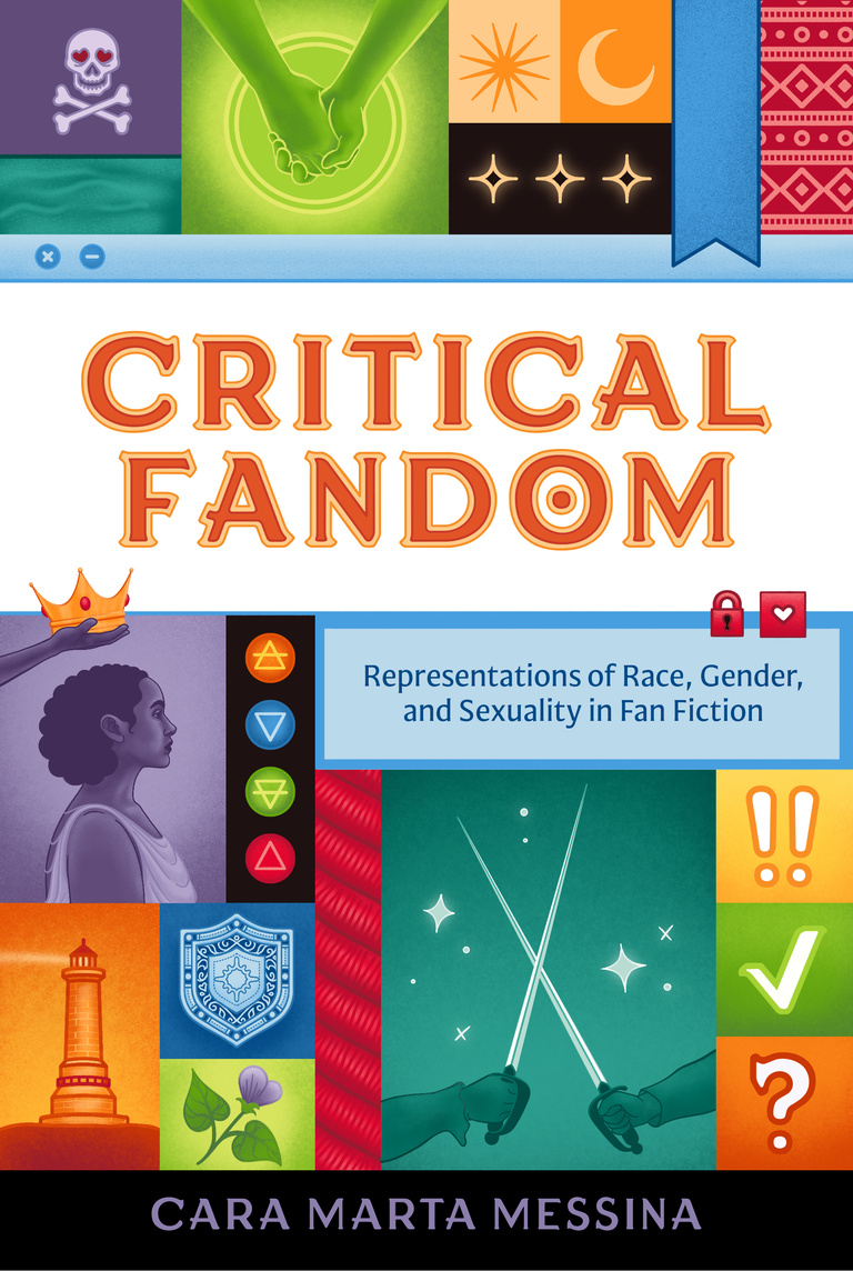 The title “Critical Fandom” sits between a puzzle-piece like arrangement of Sci-fi, fantasy, and video game imagery.